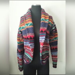 Vintage Long Sleeve Wool Knit Women's Sweater